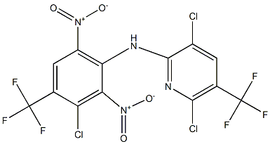 3,6-Dichloro-5-trifluoromethyl-N-(3-chloro-4-trifluoromethyl-2,6-dinitrophenyl)pyridin-2-amine