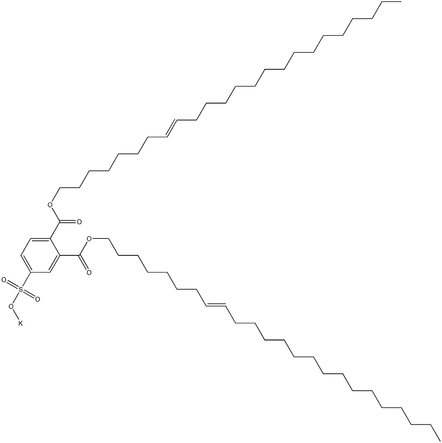 4-(Potassiosulfo)phthalic acid di(8-tetracosenyl) ester