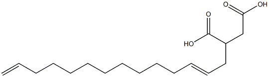 (2,13-テトラデカジエニル)こはく酸 化学構造式