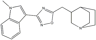 3-[5-(1-Azabicyclo[2.2.2]octan-3-ylmethyl)-1,2,4-oxadiazol-3-yl]-1-methyl-1H-indole|