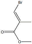 (2E)-2-Methyl-3-bromopropenoic acid methyl ester Struktur