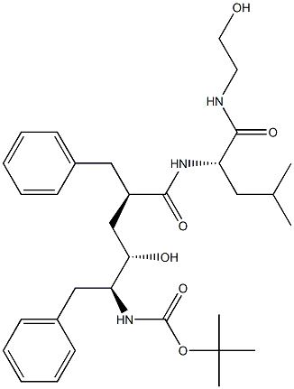  (2S)-2-[[(2R,4S,5S)-5-(tert-Butoxycarbonylamino)-2-benzyl-4-hydroxy-6-phenylhexanoyl]amino]-N-(2-hydroxyethyl)-4-methylpentanamide