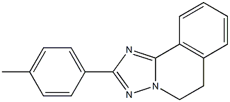 5,6-Dihydro-2-p-tolyl[1,2,4]triazolo[5,1-a]isoquinoline Struktur