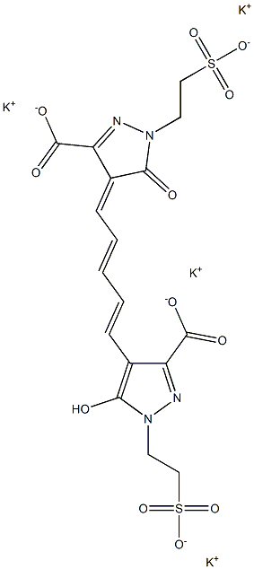 2-[3-Carboxy-4-[5-[3-carboxy-5-oxo-1-(2-sulfoethyl)-2-pyrazolin-4-ylidene]-1,3-pentadienyl]-5-hydroxy-1H-pyrazol-1-yl]ethane-1-sulfonic acid tetrapotassium salt