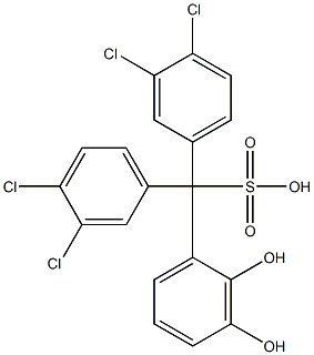 Bis(3,4-dichlorophenyl)(2,3-dihydroxyphenyl)methanesulfonic acid|