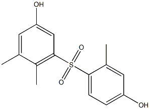 3,4'-Dihydroxy-2',5,6-trimethyl[sulfonylbisbenzene] Struktur