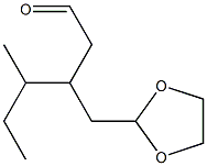 3-[(1,3-Dioxolan-2-yl)methyl]-4-methylhexanal
