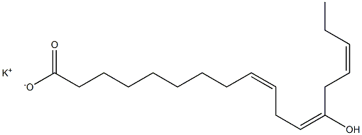 13-Hydroxylinoleic acid potassium salt,,结构式