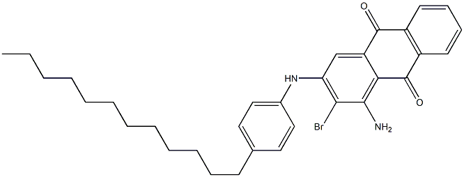 1-Amino-2-bromo-3-(4-dodecylanilino)anthraquinone