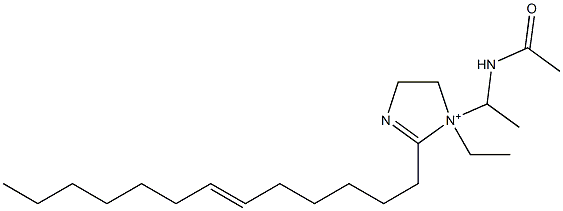 1-[1-(Acetylamino)ethyl]-1-ethyl-2-(6-tridecenyl)-2-imidazoline-1-ium,,结构式