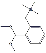 2-(トリメチルシリルメチル)ベンズアルデヒドジメチルアセタール 化学構造式