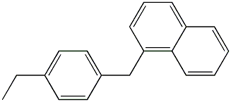 1-(4-Ethylbenzyl)naphthalene,,结构式