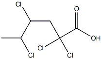 2,2,4,5-Tetrachlorohexanoic acid Struktur