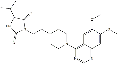 1-[2-[1-(6,7-Dimethoxyquinazolin-4-yl)piperidin-4-yl]ethyl]-4-isopropylimidazolidine-2,5-dione