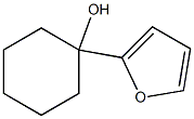 1-(2-フラニル)シクロヘキサン-1-オール 化学構造式