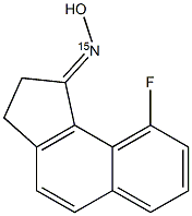 9-Fluoro-2,3-dihydro-1H-benz[e]inden-1-one (15N)oxime Structure