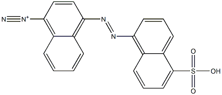 4-[(5-Sulfo-1-naphtyl)azo]-1-naphthalenediazonium|