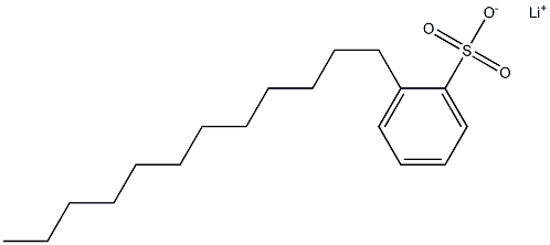 2-ドデシルベンゼンスルホン酸リチウム 化学構造式