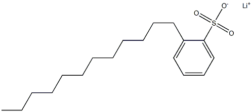 2-Dodecylbenzenesulfonic acid lithium salt Structure