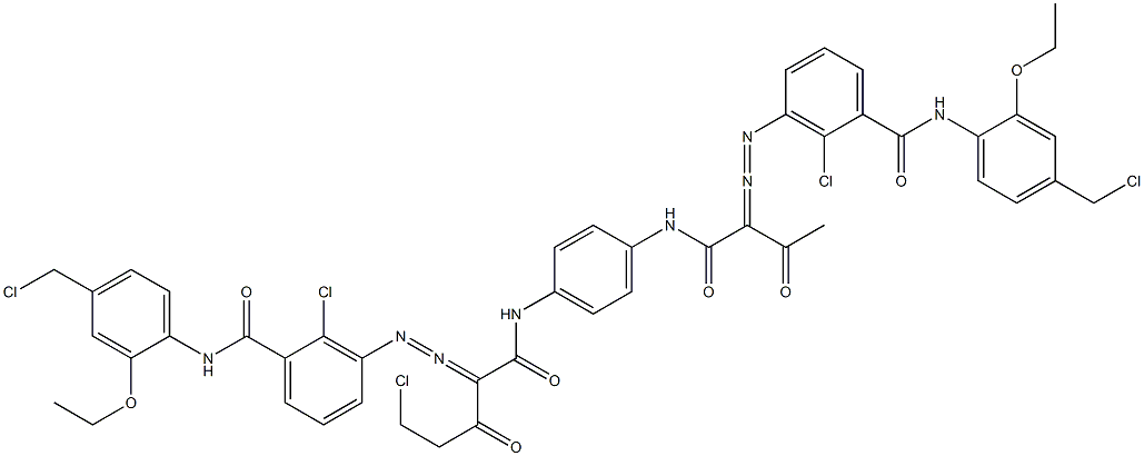 3,3'-[2-(Chloromethyl)-1,4-phenylenebis[iminocarbonyl(acetylmethylene)azo]]bis[N-[4-(chloromethyl)-2-ethoxyphenyl]-2-chlorobenzamide]