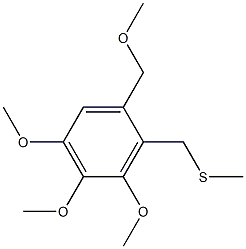 3,4,5-Trimethoxy-1-methoxymethyl-2-methylthiomethylbenzene,,结构式