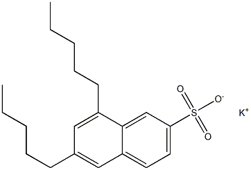 6,8-Dipentyl-2-naphthalenesulfonic acid potassium salt,,结构式