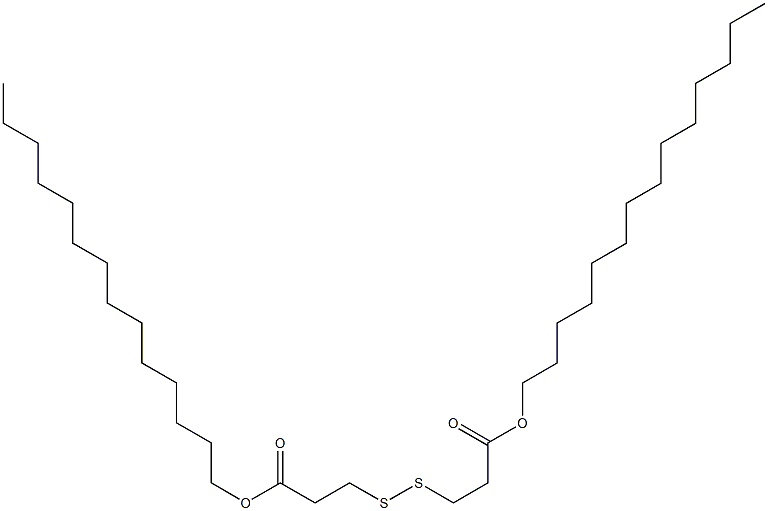 3,3'-Dithiodipropionic acid ditetradecyl ester Structure