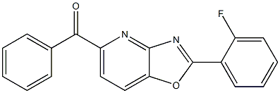 2-(2-Fluorophenyl)-5-benzoyloxazolo[4,5-b]pyridine Struktur