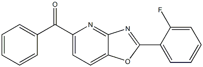 2-(2-Fluorophenyl)-5-benzoyloxazolo[4,5-b]pyridine Structure