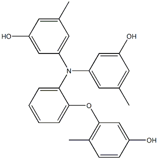 N,N-Bis(3-hydroxy-5-methylphenyl)-2-(3-hydroxy-6-methylphenoxy)benzenamine