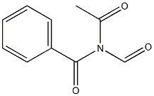 N-ベンゾイル-N-ホルミルアセトアミド 化学構造式