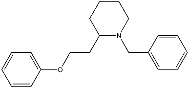1-Phenylmethyl-2-(2-phenoxyethyl)piperidine Struktur
