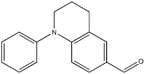 1-フェニル-1,2,3,4-テトラヒドロキノリン-6-カルボアルデヒド 化学構造式