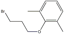 1-(3-Bromopropoxy)-2,6-dimethylbenzene,,结构式
