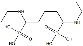 [1,5-Bis(ethylamino)pentane-1,5-diyl]bisphosphonic acid,,结构式