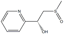 (1R)-1-(2-Pyridyl)-2-methylsulfinylethanol Structure