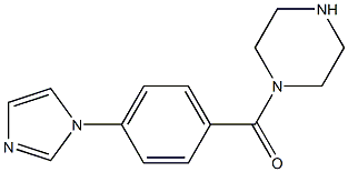 1-[4-(1H-Imidazol-1-yl)benzoyl]piperazine Structure
