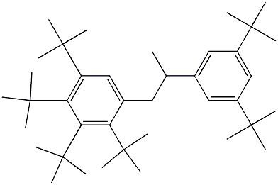 1-(2,3,4,5-Tetra-tert-butylphenyl)-2-(3,5-di-tert-butylphenyl)propane Structure