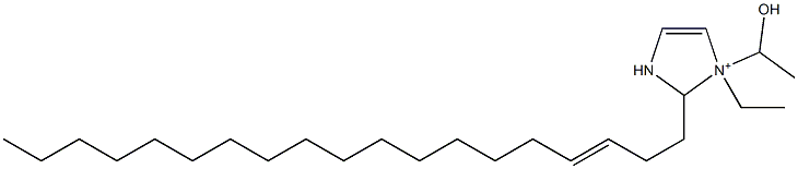 1-Ethyl-1-(1-hydroxyethyl)-2-(3-nonadecenyl)-4-imidazoline-1-ium Structure