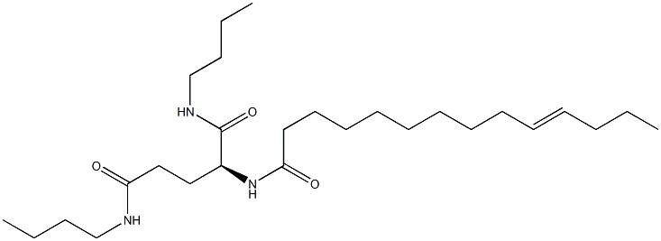 N2-(10-Tetradecenoyl)-N1,N5-dibutylglutaminamide 结构式