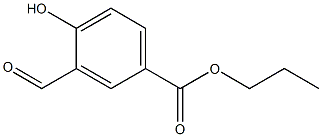 3-Formyl-4-hydroxybenzoic acid propyl ester Structure