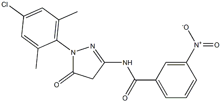 1-(4-Chloro-2,6-dimethylphenyl)-3-(3-nitrobenzoylamino)-5(4H)-pyrazolone
