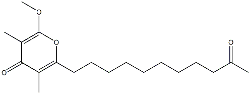 6-Methoxy-3,5-dimethyl-2-(10-oxoundecyl)-4H-pyran-4-one