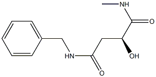 [S,(-)]-N'-Benzyl-2-hydroxy-N-methylsuccinamide,,结构式