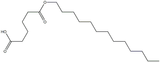 Adipic acid hydrogen 1-tridecyl ester 结构式