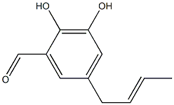 2,3-Dihydroxy-5-[(E)-2-butenyl]benzaldehyde