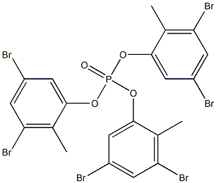 Phosphoric acid tris(3,5-dibromo-2-methylphenyl) ester 结构式
