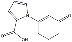 1-(3-Oxocyclohexa-1-enyl)-1H-pyrrole-2-carboxylic acid Structure