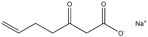 3-Oxo-6-heptenoic acid sodium salt 结构式