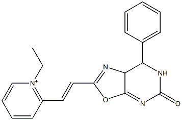 1-Ethyl-2-[2-[[5,6,7,7a-tetrahydro-5-oxo-7-phenyloxazolo[5,4-d]pyrimidin]-2-yl]ethenyl]pyridinium